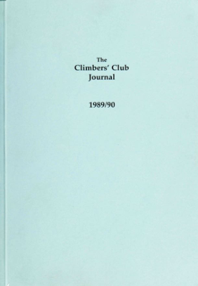 Climbers' Club 1989-90 Journal cover